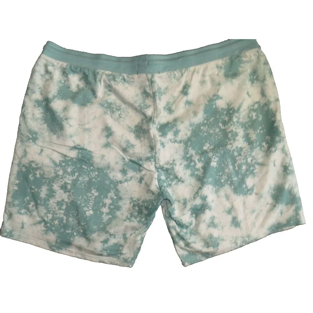 Men's Aqua Tie Dye Lounge Shorts Size 2XL